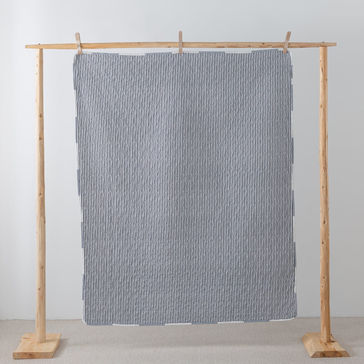 Soul & Lane Checks and Stripes 50" x 60" Blue Buffalo Check Throw